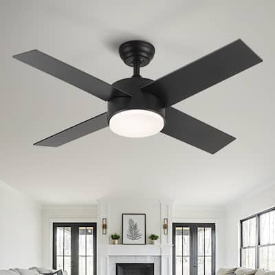 44" Intergrated LED Ceiling Fan with Black ABS Blade