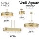 preview thumbnail 2 of 8, Minka Lavery 5197 Verdi Square 8 Light 26" Wide Convertible Pendant /