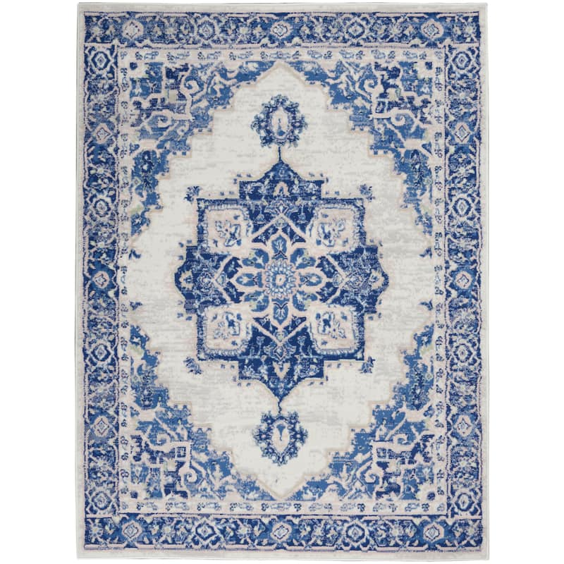 Nourison Whimsicle Modern Persian Floral Medallion Area Rug