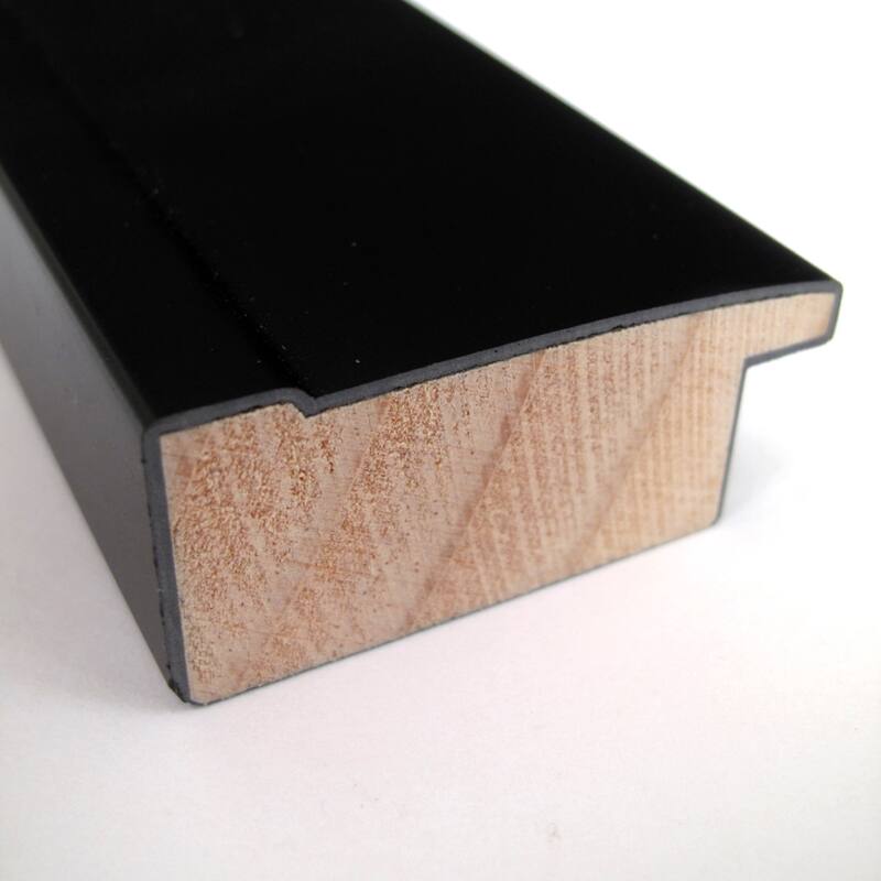 Nero Black Wood Framed White Corkboard Bulletin Board