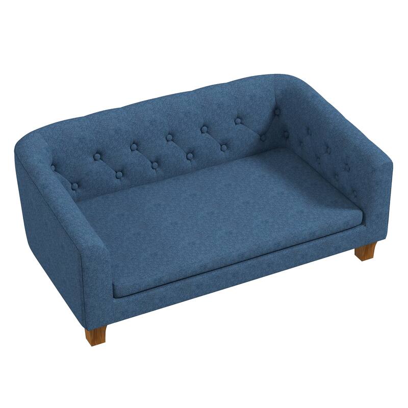 PawHut Raised Dog Sofa, Elevated Pet Sofa for Small Medium Dogs