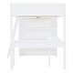 preview thumbnail 35 of 33, Full Size Loft Bed with Desk, Shelf, and Storage, Space-Saving Design with Solid Pine Wood Construction and Guardrails, Grey