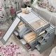 preview thumbnail 2 of 22, Twin Over Full Bunk Bed With Drawers,Storage And Slide for Bedroom