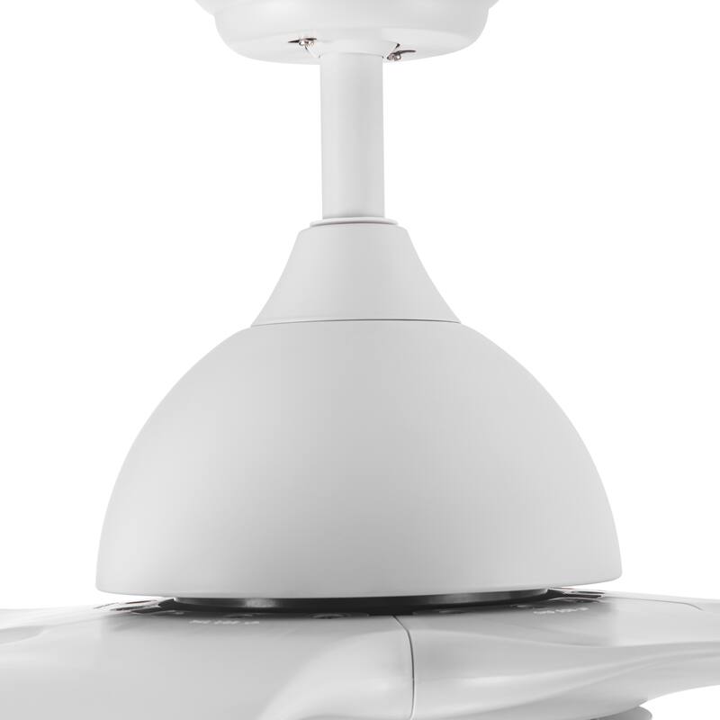 Ceiling Fan with LED Light, 6-Speed Remote Control Reversible Fan with 3-Color Light Settings & Downrod Mount