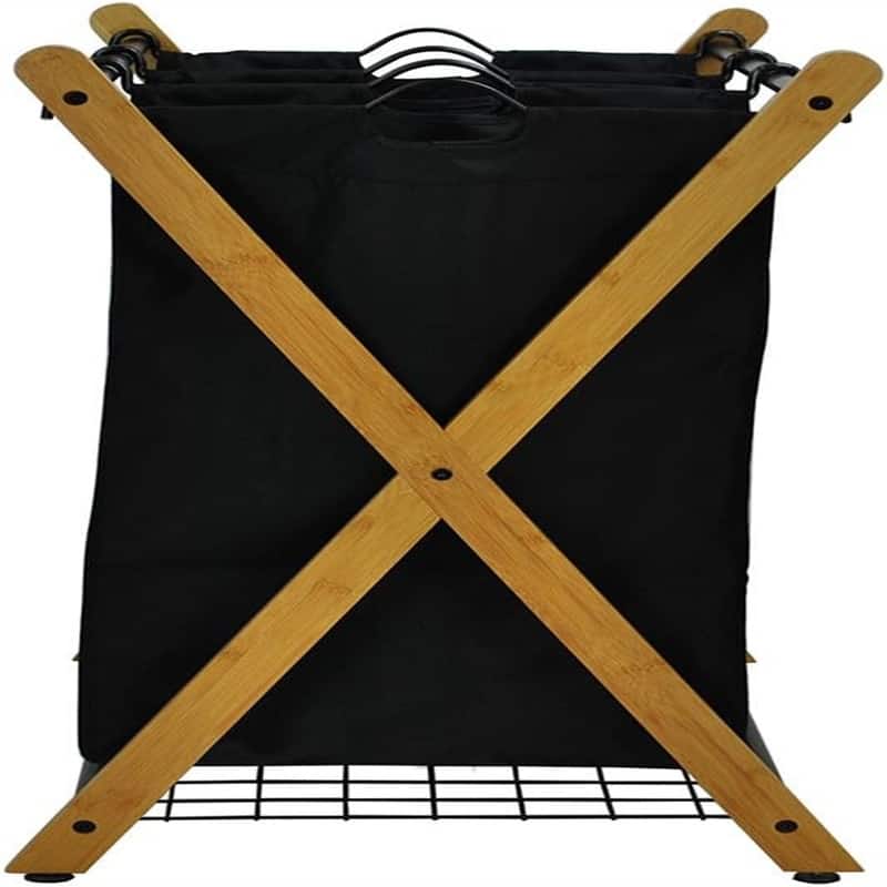 3 Bag Laundry Sorter Black - 27"L x 19.1"W x 29.75"H