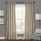 preview thumbnail 1 of 38, Porch & Den Alsea Burlap Knotted Tab Top Window Curtain Panel Pair
