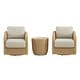 preview thumbnail 23 of 28, Spruce & Spring Patio Fruniture Outdoor Swivel Chair and Side Table