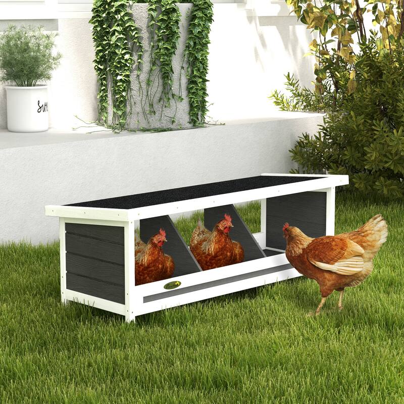 Chicken Coop Nesting Box with Asphalt Roof