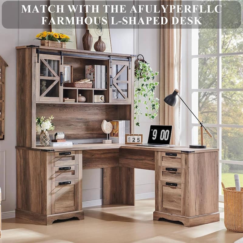42" Farmhouse Desk Hutch, Only Match Afulyperfllc's Farmhouse Desk