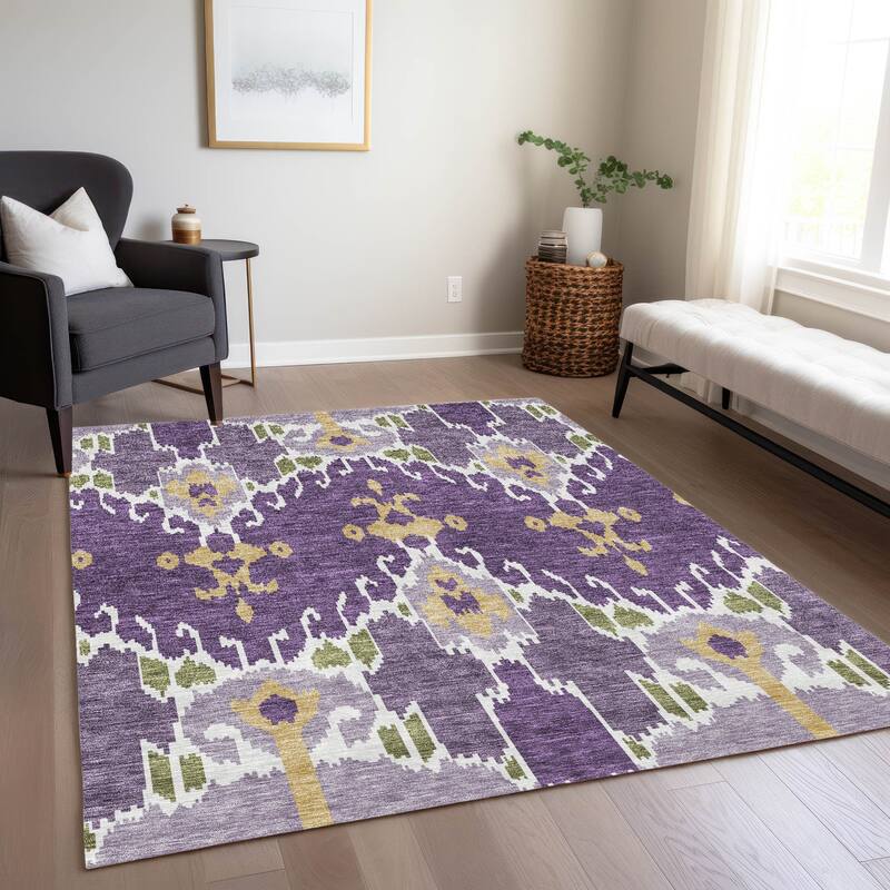 Machine Washable Indoor/ Outdoor Chantille Global Boho Rug