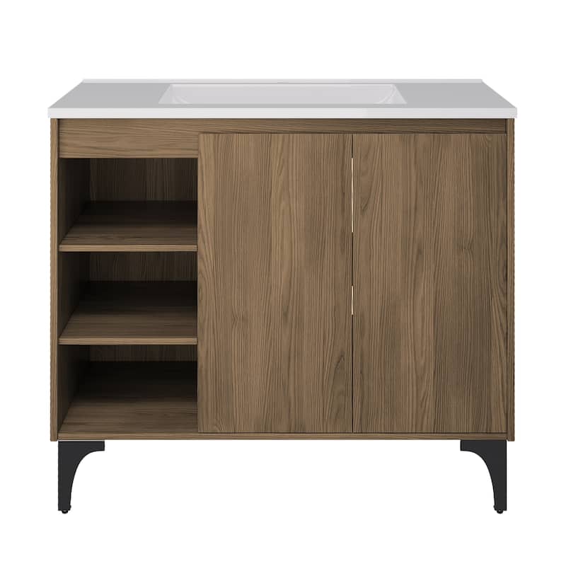 36-Inch MDF Bathroom Vanity with Sink – Functional Design for Everyday Use