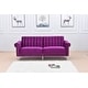 preview thumbnail 20 of 78, Legend Furniture Covertible Velvet Sofa Bed Sleeper