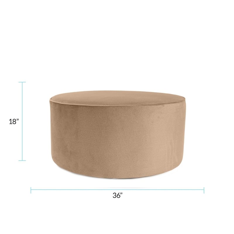 Universal 36" Round Ottoman Qivuit Camel