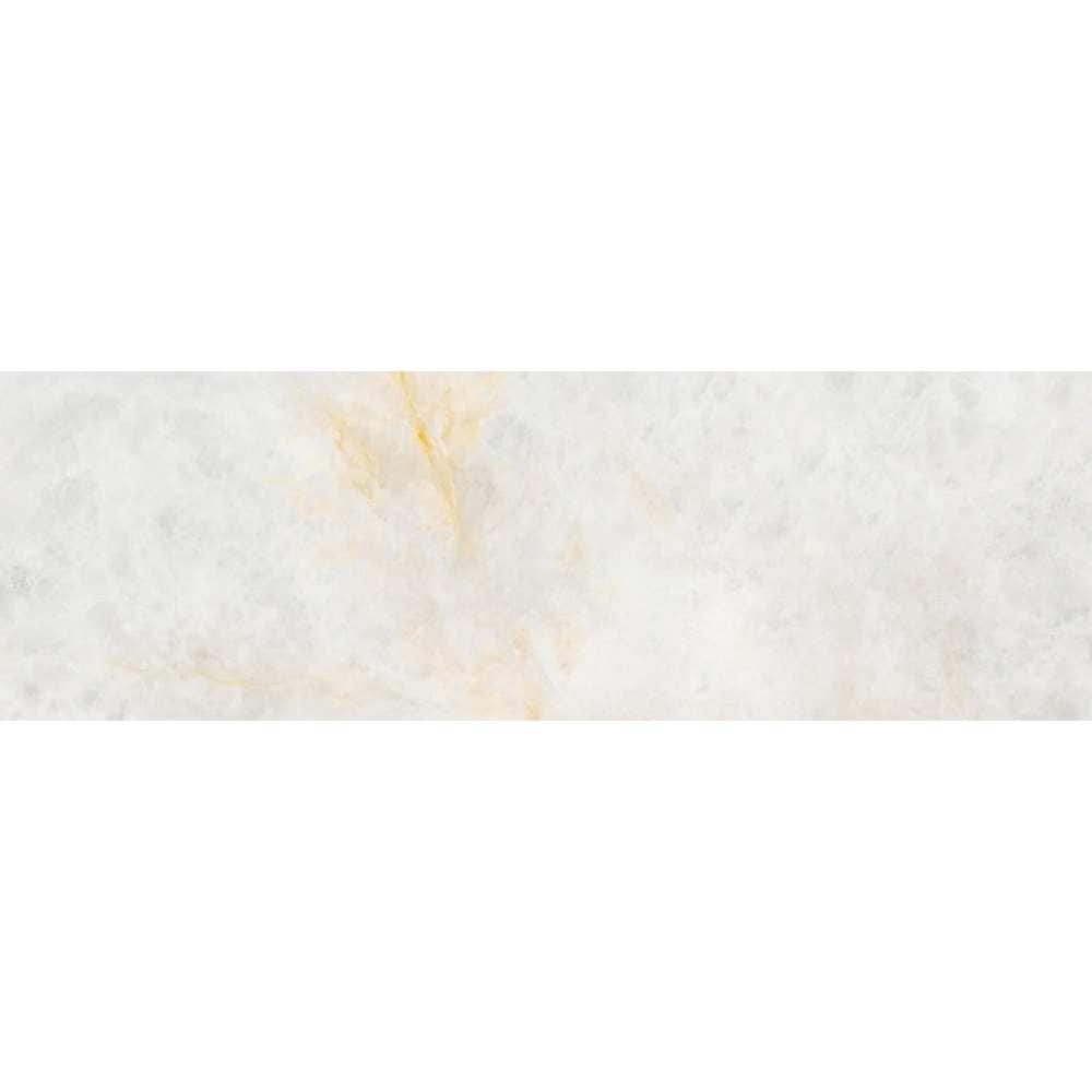Syros 12x40 Glossy Pearl Marble Look Ceramic Wall Tile - Large Format