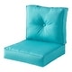 preview thumbnail 38 of 74, Sunbrella 2-Piece Premium Deep Seat Outdoor Cushion Set Canvas Aruba