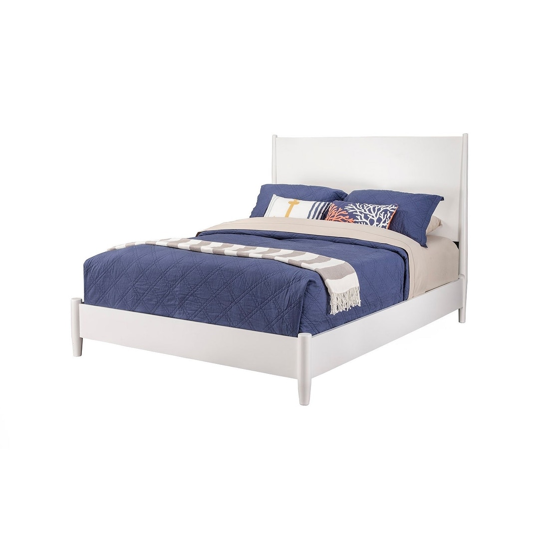 Alpine Furniture Flynn Queen Platform Bed in White
