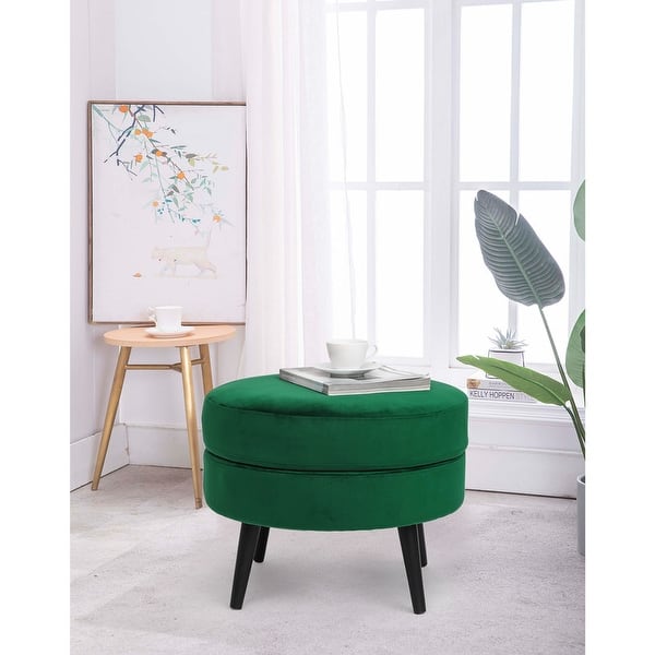 Ottoman Footrest Stool Small PU Leather Square Footstool – Modern Rugs and  Decor