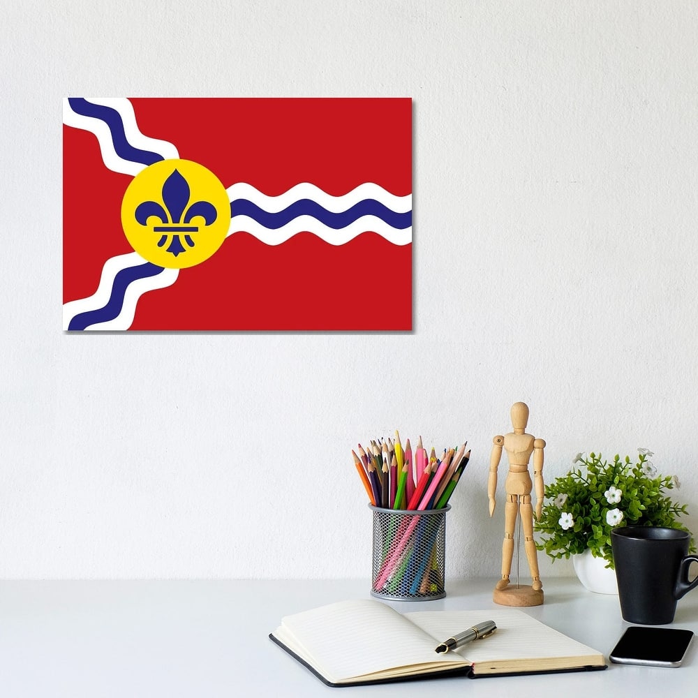 iCanvas "St. Louis Flag" by Benton Park Prints Canvas Print