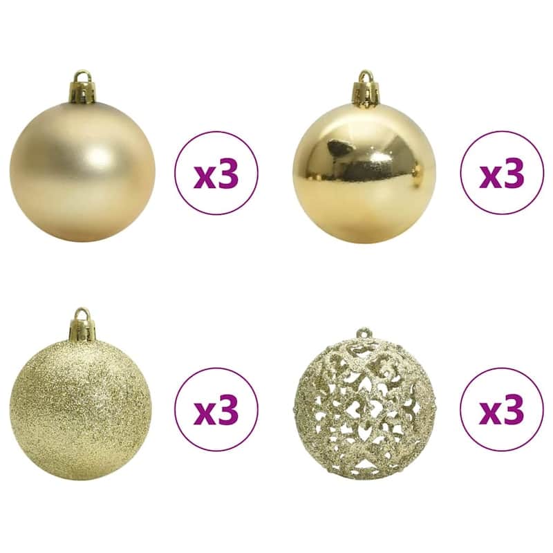 vidaXL Artificial Christmas Tree Green PVC
