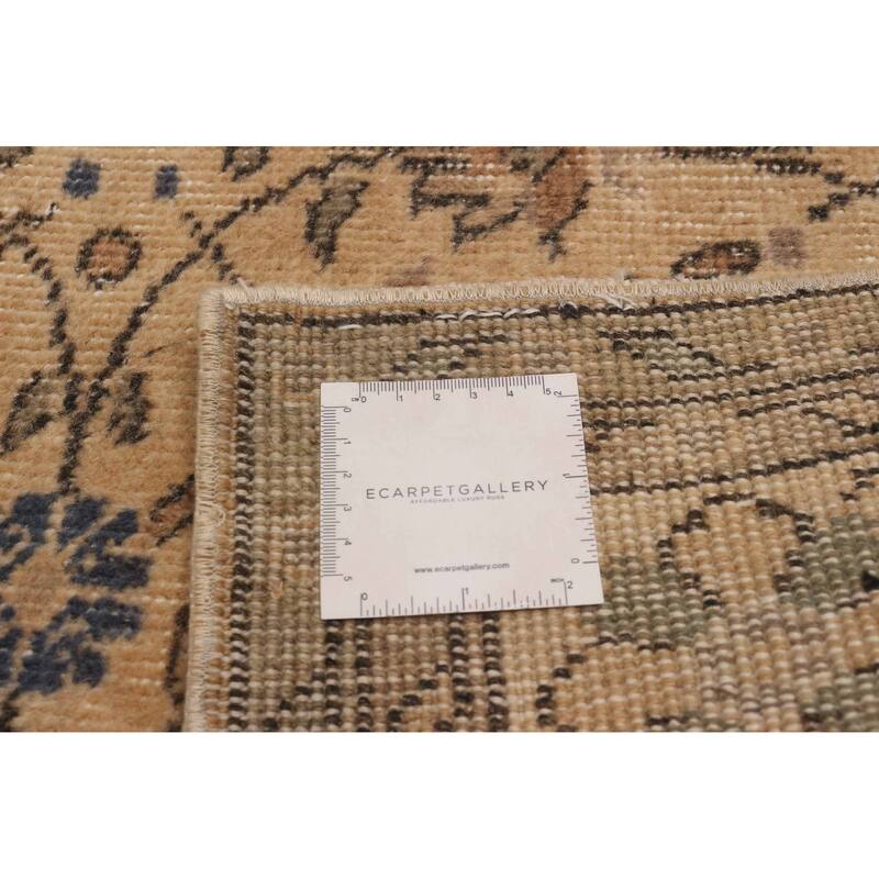 ECARPETGALLERY Hand-knotted Melis Vintage Beige Wool Rug - 5'7 x 9'0