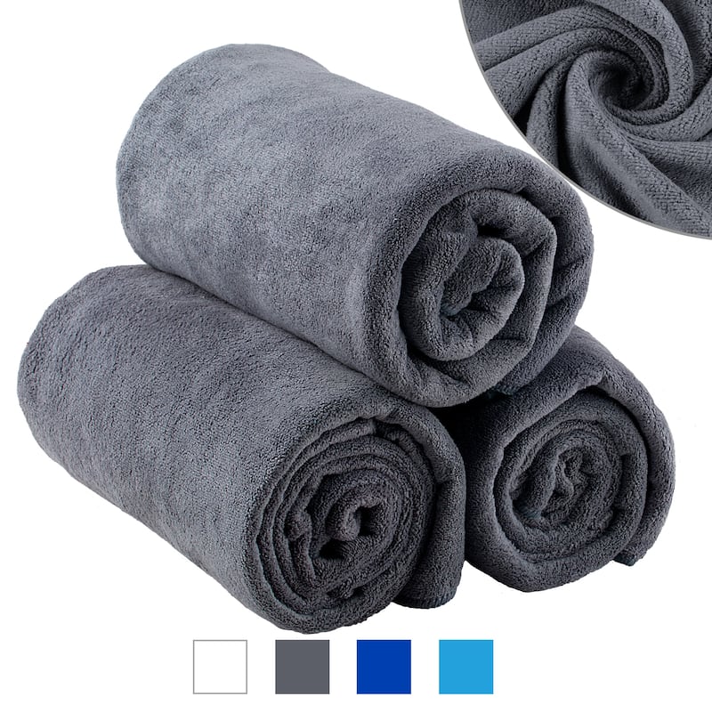 Fast Dry 3-Pack Bath Towels 27"x55"