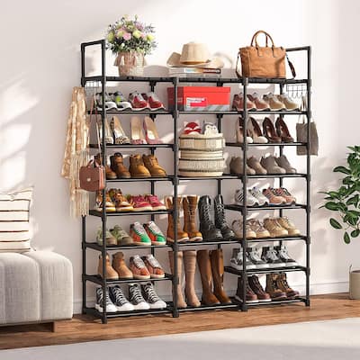 8 Tiers Large Shoe Rack 50 Pairs Shoe Shelf for Closets