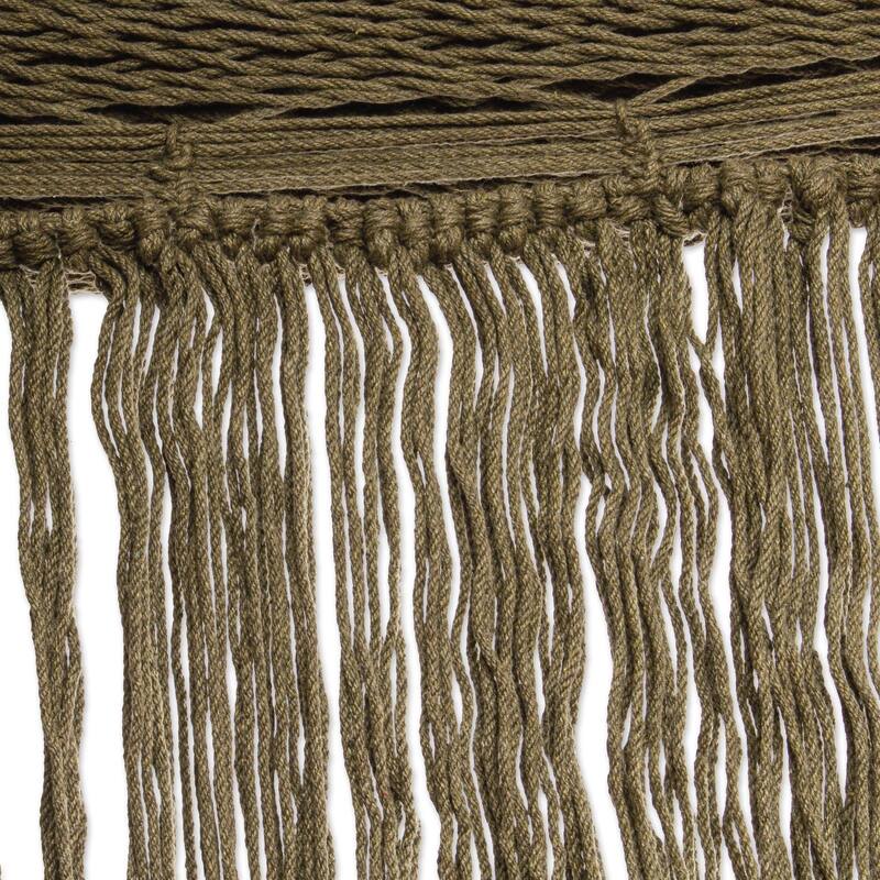 Novica Handmade Olive Cascade Cotton Rope Hammock (Double)