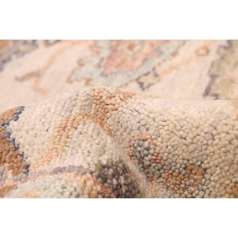 ECARPETGALLERY Hand-knotted Jules Serapi Light Grey Wool Rug - 9'10 x 13'9