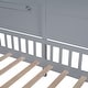 preview thumbnail 24 of 22, Wooden Twin Size House Bed with Shelves, Kids Bed with Sparkling Light Strip