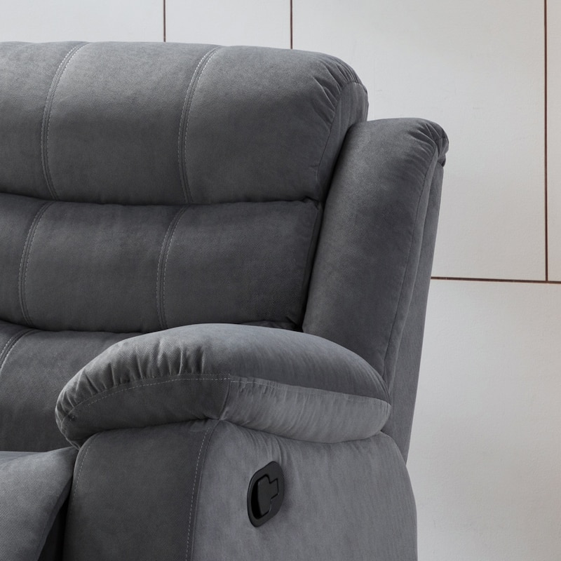Jim Grey Upholstered Reclining Living Room Loveseat