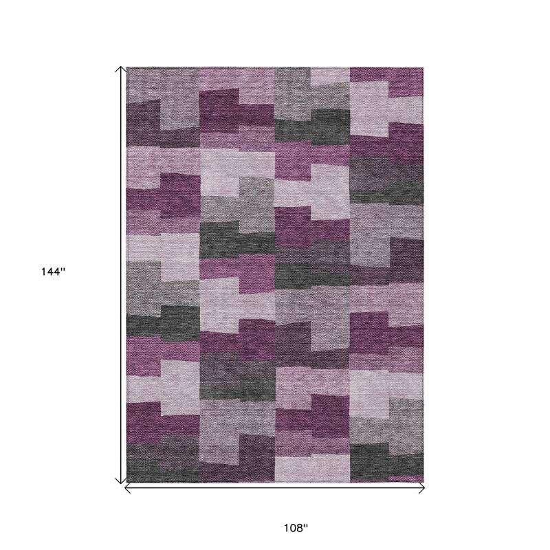 HomeRoots Geometric Transitional Rectangle Outdoor Rug
