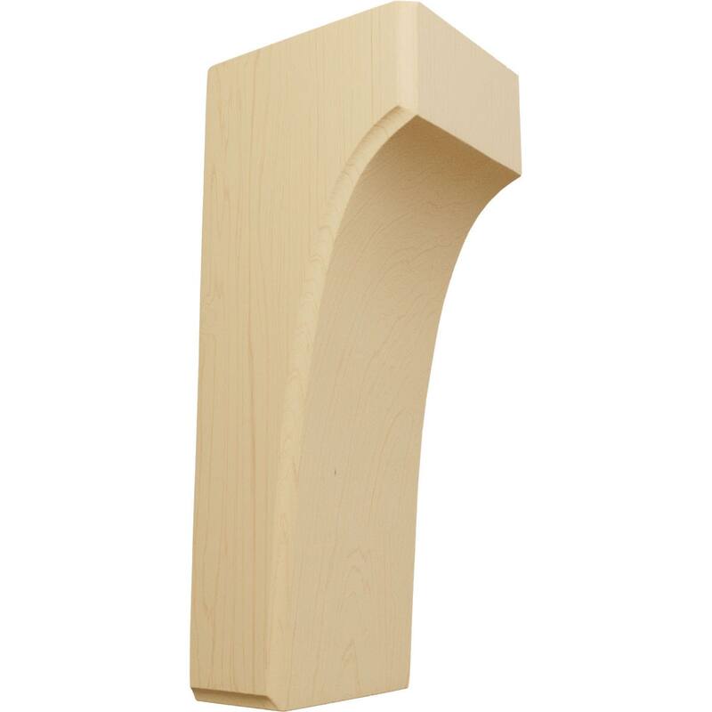 Clarksville Bracket - 3 1/2"W x 4"D x 10"H - Alder