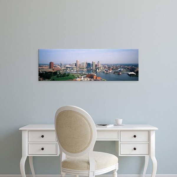 Easy Art Prints Panoramic Images's 'Skyscrapers in a city, Baltimore, Maryland, USA' Premium Canvas Art