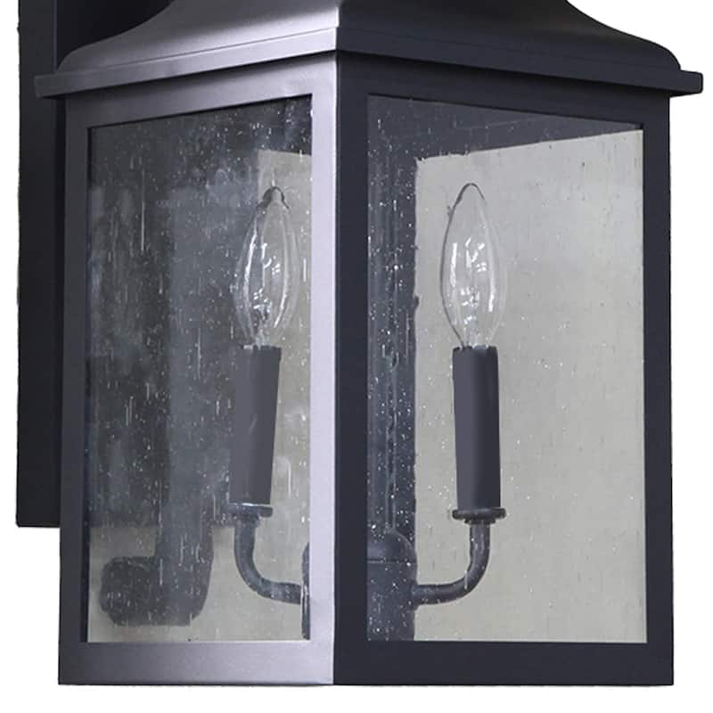 Morgan 2 Light Exterior Lighting in Black Finish