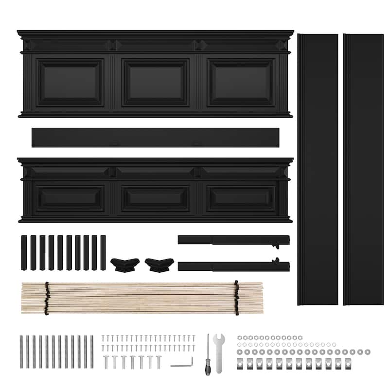 Classic Solid Wood Panel Bed Frame