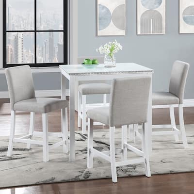 5PCS Square Counter Height Table Set
