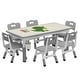 preview thumbnail 10 of 23, Kids Table and 6 Chairs Set