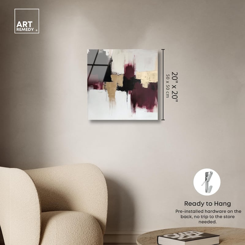 Golden Dusk III Acrylic by Art Remedy, Ready to Hang