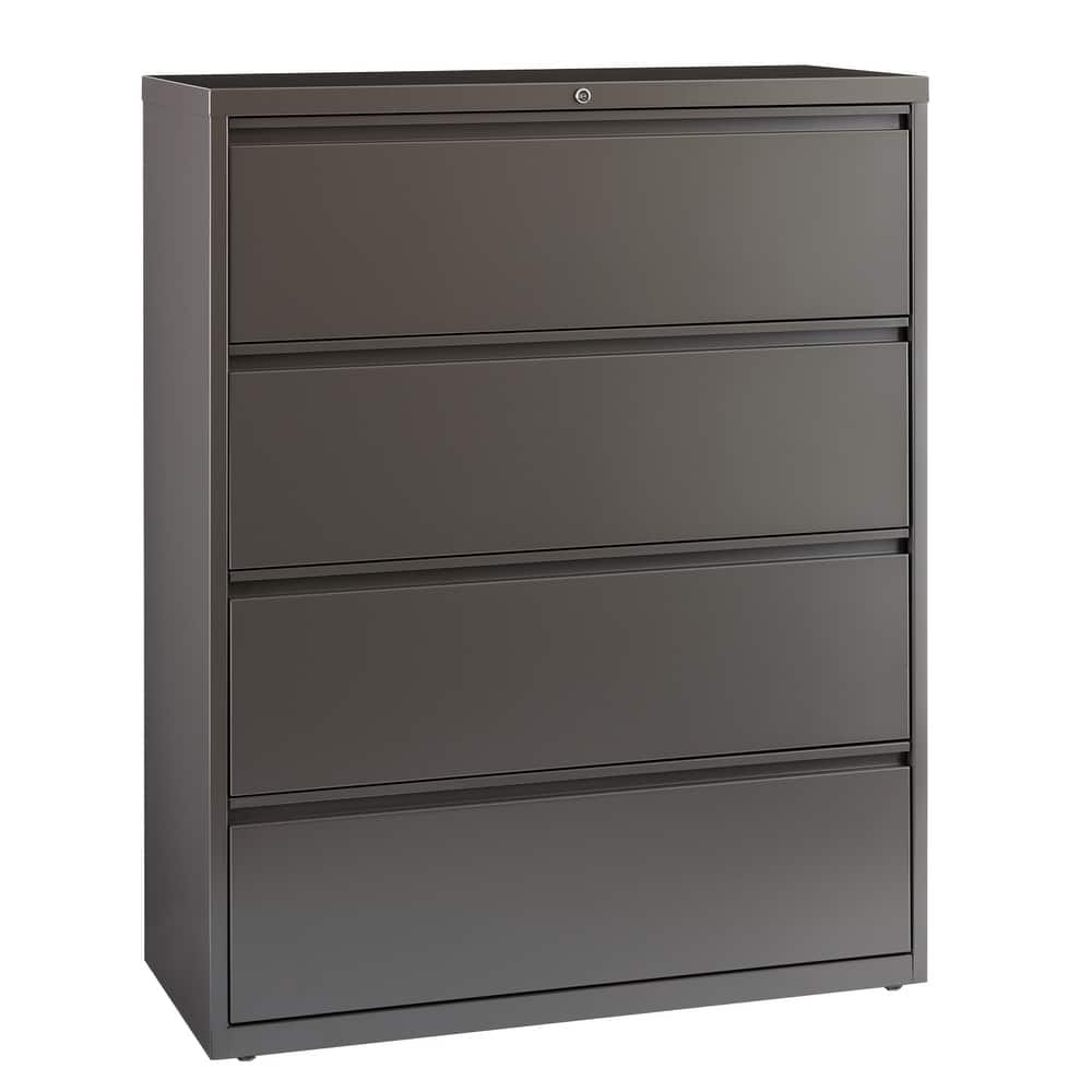 8000 Series 42" Wide 4-Drawer Lateral File Cabinet, Light Gray