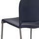 preview thumbnail 58 of 88, 5 Pack 880 lb. Capacity Full Back Contoured Sled Base Stack Chair - 23.75"D x 19.5"W x 32"H