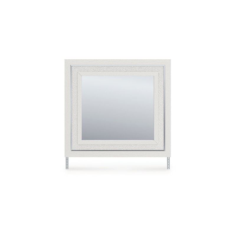 Signature Design by Ashley Ravalori White Bedroom Mirror - 39" W x 2" D x 36" H