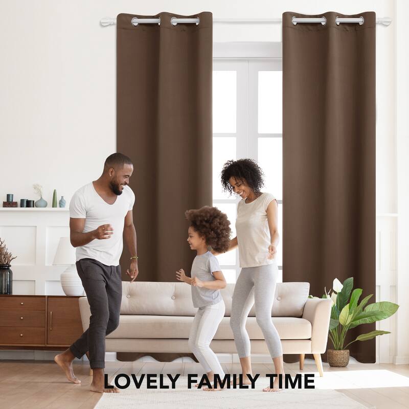 Deconovo Insulated 42 Width Curtain Panel Pair (2 Panel)