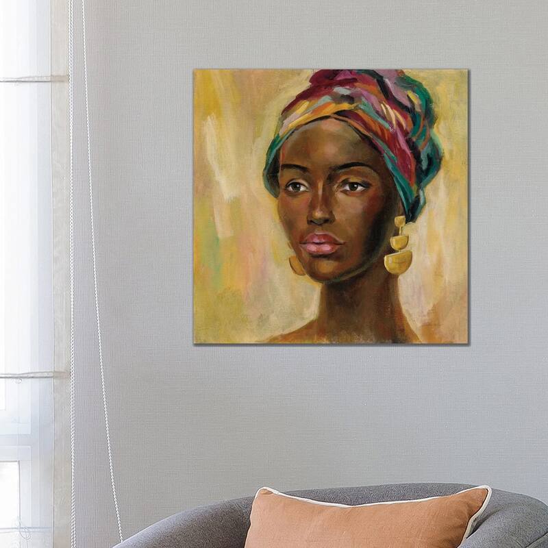iCanvas "African Face II" by Silvia Vassileva Canvas Print - 26x26x1.5