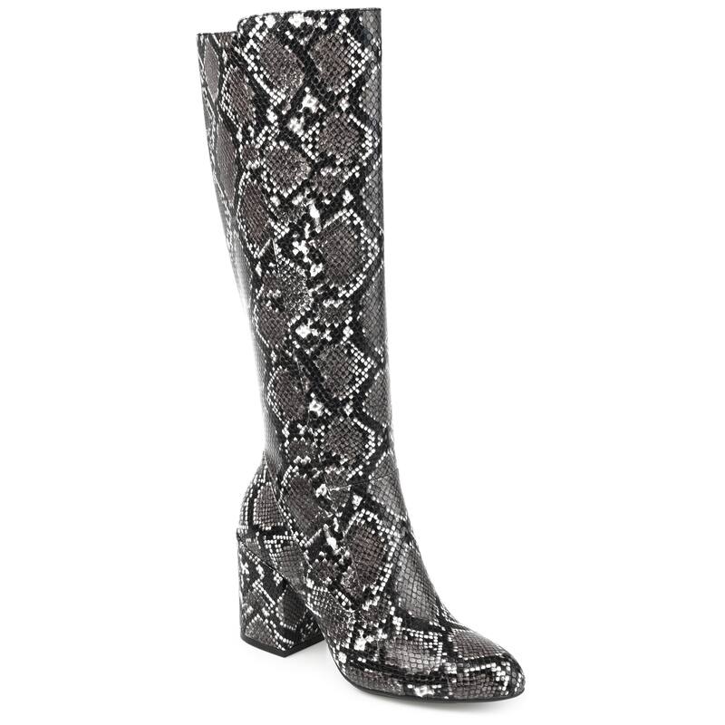 Journee Collection Wide Calf Women's Tavia Boot - White - 9.5