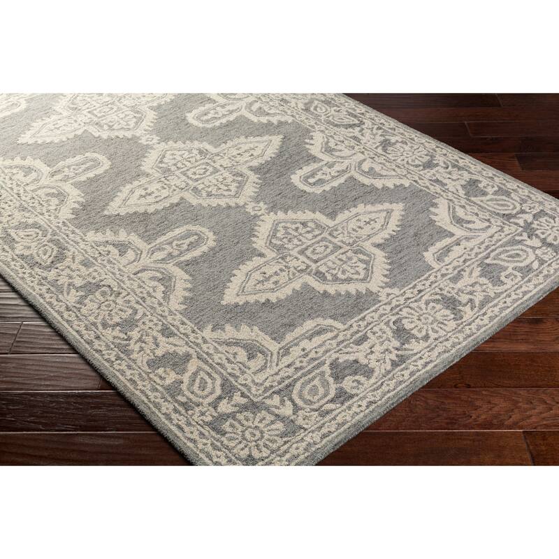 Livabliss Lisbet Handmade Boho Medallion Wool Area Rug