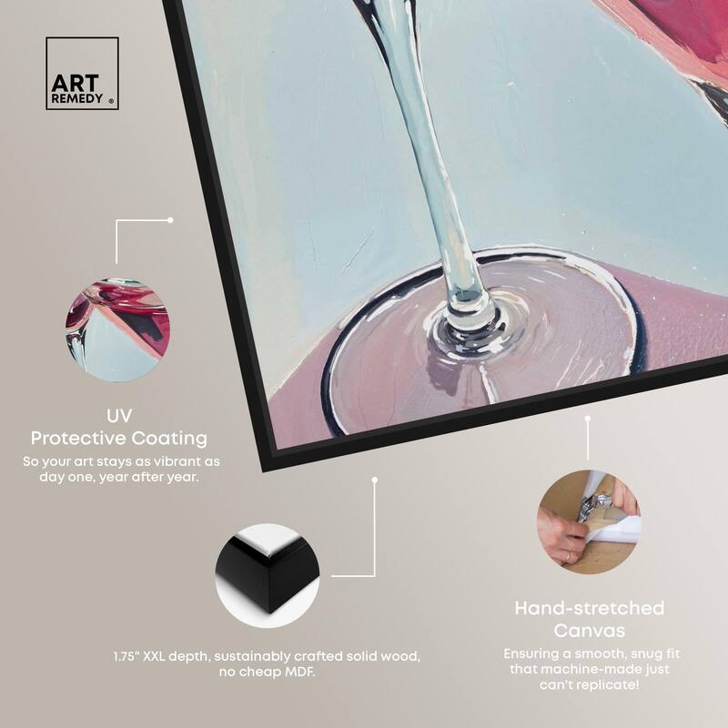 Cherry Cosmo Canvas by Art Remedy