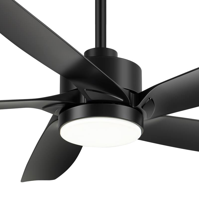 54-inch 5-Blade Integrated LED Ceiling Fan with Light and Remote