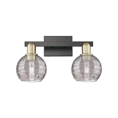 Innovations Lighting 716-2W-11-16 Athens Deco Swirl Vanity Athens Deco