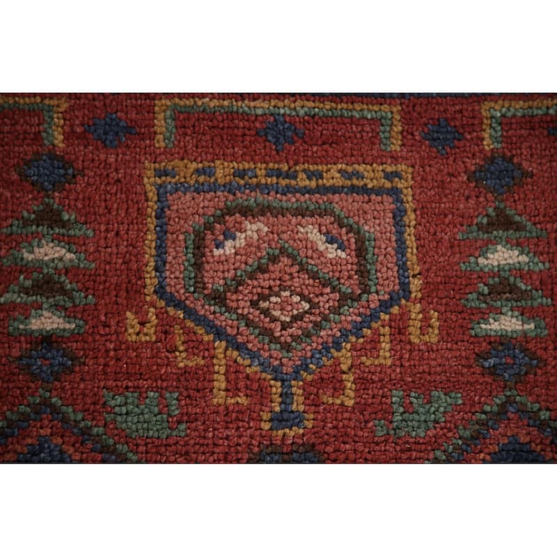 Geometric Sirjan Oriental Area Rug Handmade Wool Carpet - 8'0"x 10'2"