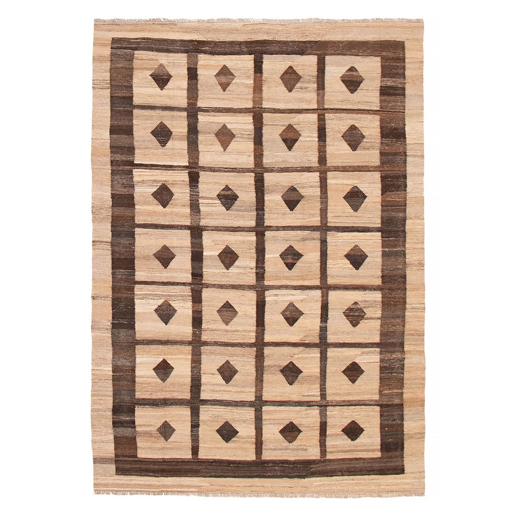 Sivas Tan Kilim 6'6" x 9'5" - 6'6 x 9'5